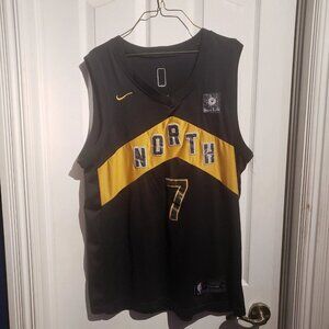 Nike Swingman Toronto Raptors Kyle Lowry #7 Jersey Size 54 North Black/Gold